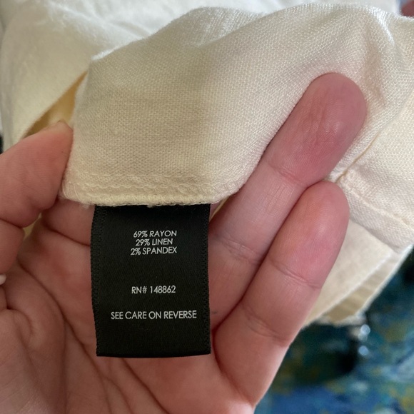 Torrid sz 6 linen blend natural color blazer EUC like new - Picture 5 of 6
